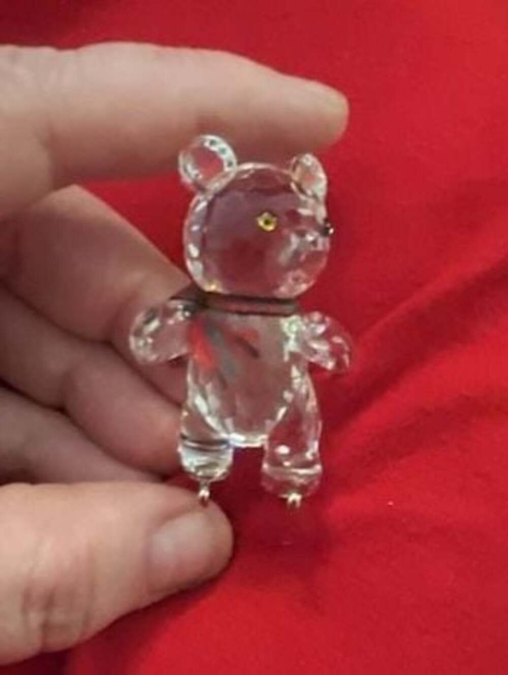 Swarovski Kris Bear on Skates Crystal Figurine